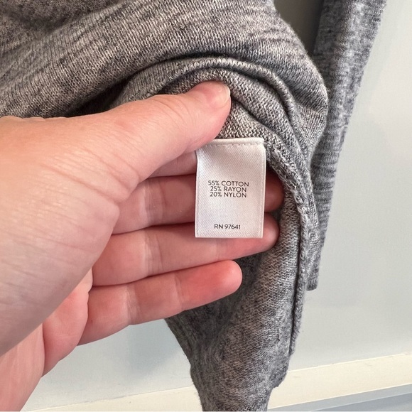 Women’s pure Jill Gray Long Sleeve Sweater top size medium M - Picture 5 of 6